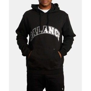 RVCA Big Split Hoodie Sweatshirt Youth Boys M Black NEW